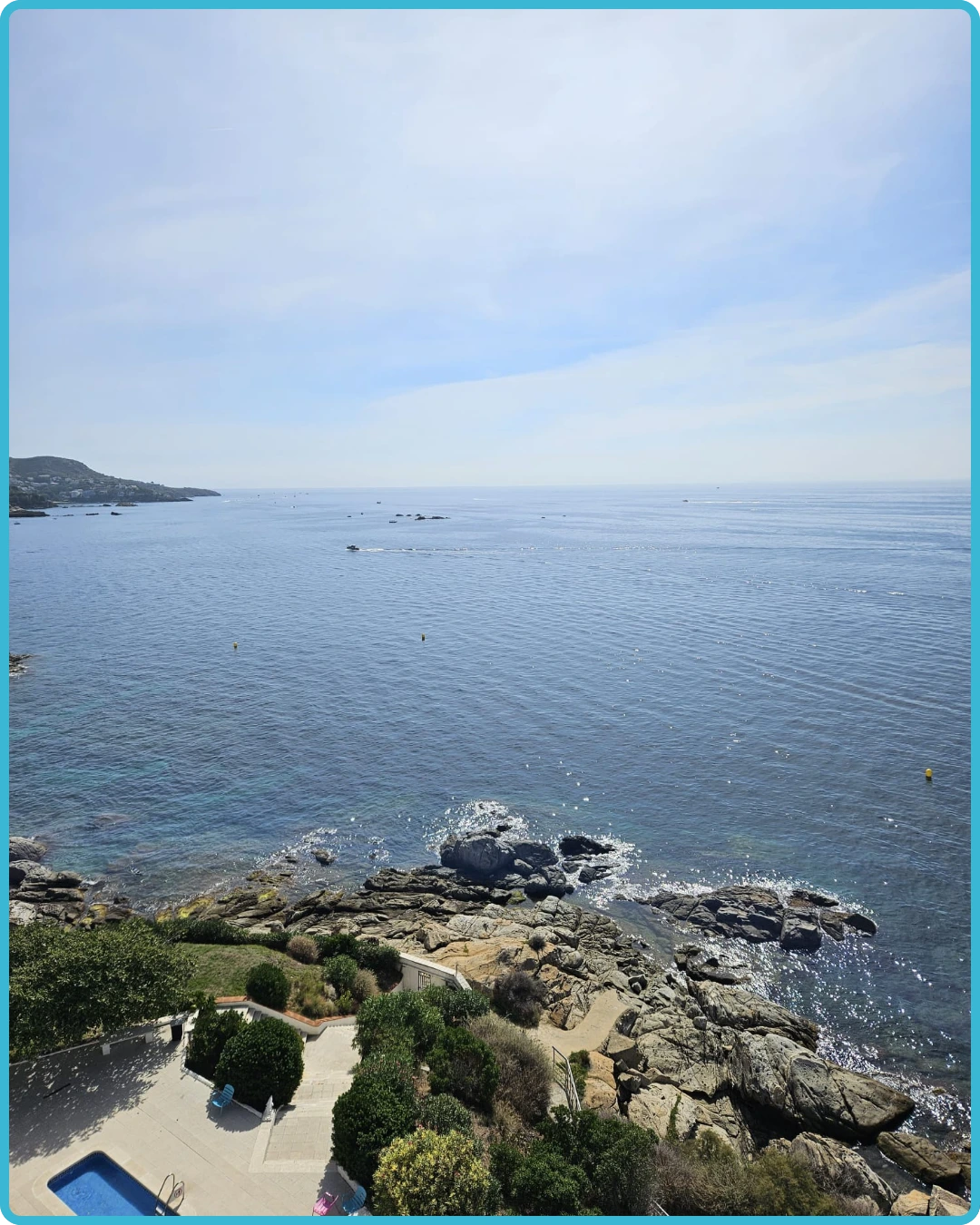 Sea view from the apartment balcony