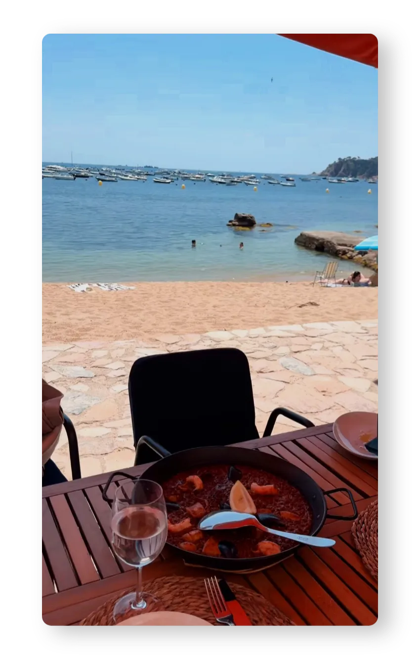 Restaurant face à la mer Rosas
