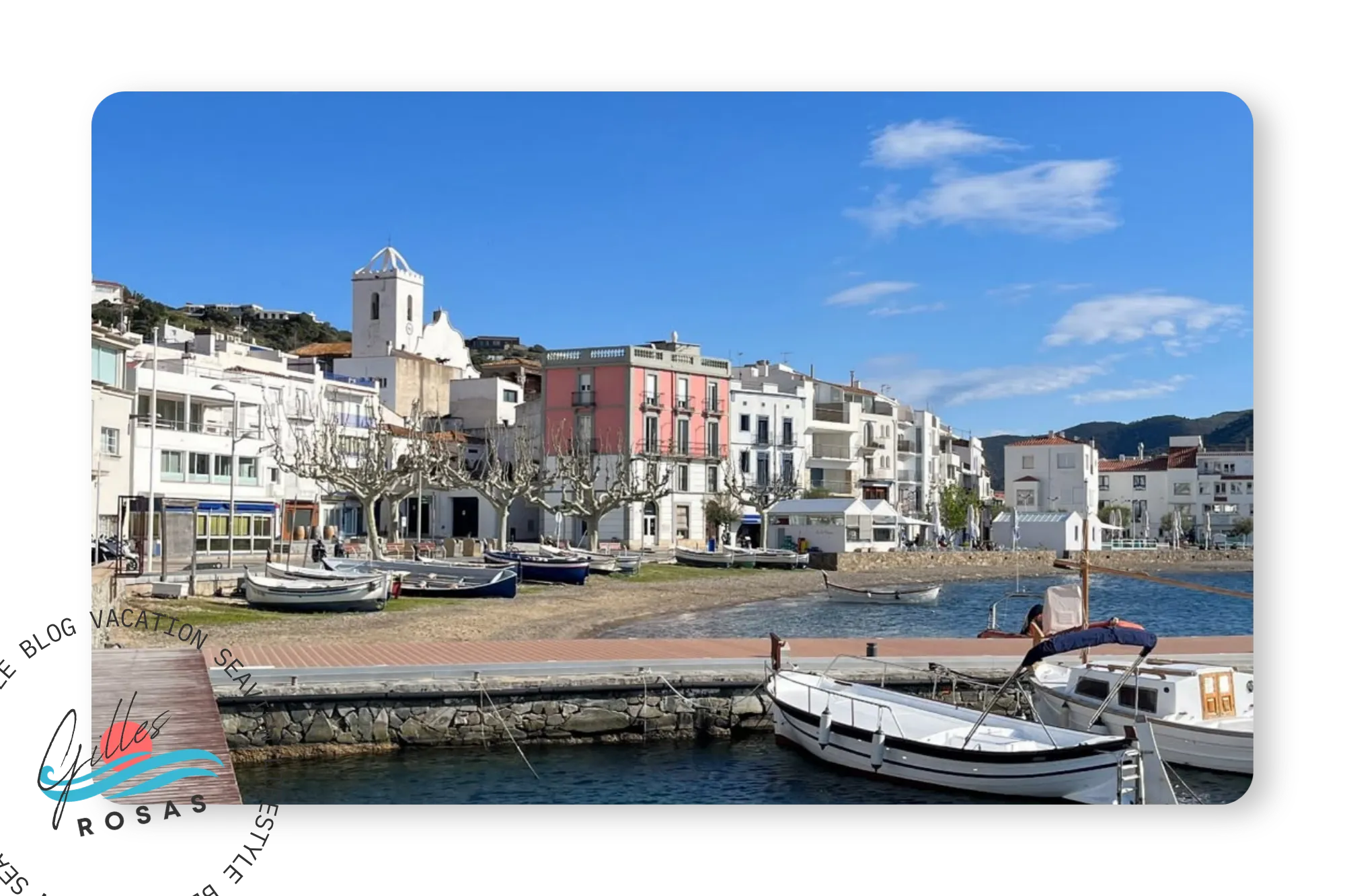 Villages autour de Rosas sur la Costa Brava 3 port costa brava eau turquoise